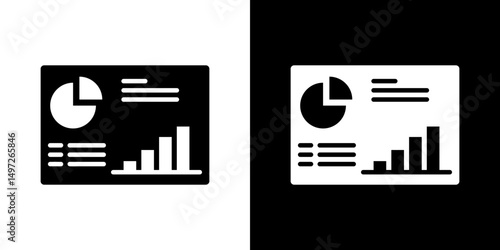 Dashboard icon Vector in flat style. Collection silhouettes