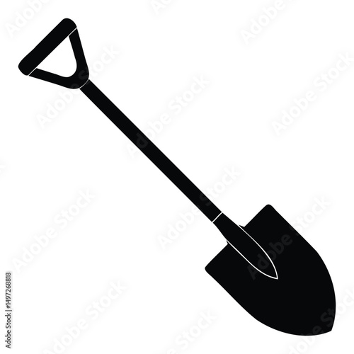 Shovel Tool Silhouette Illustration