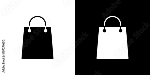 Bag icon Vector in flat style. Collection silhouettes