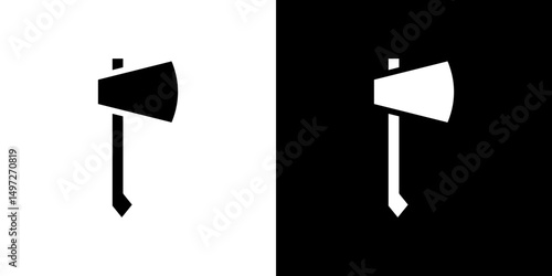 Axe icon Vector in flat style. Collection silhouettes
