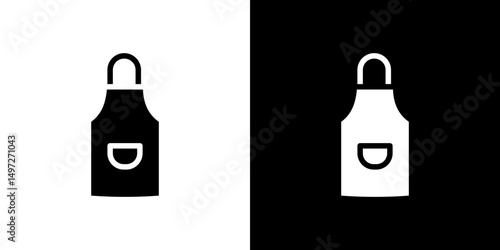 Apron icon Vector in flat style. Collection silhouettes