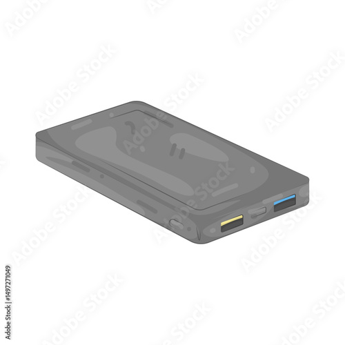 Illustration of power bank