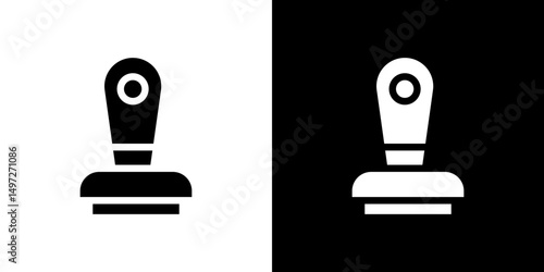 Approval stamp icon Vector in flat style. Collection silhouettes