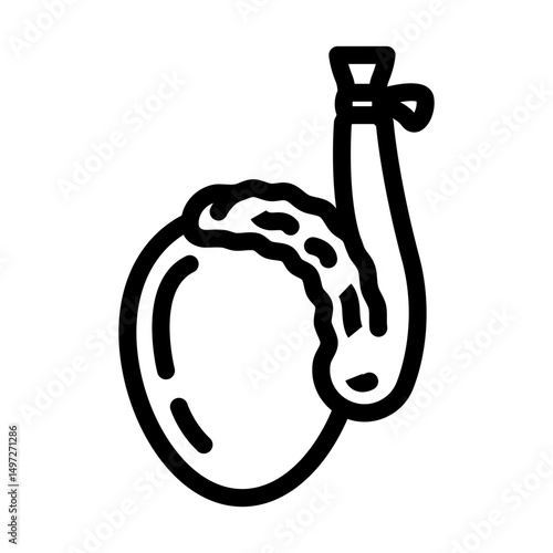 vasectomy urology line icon vector illustration