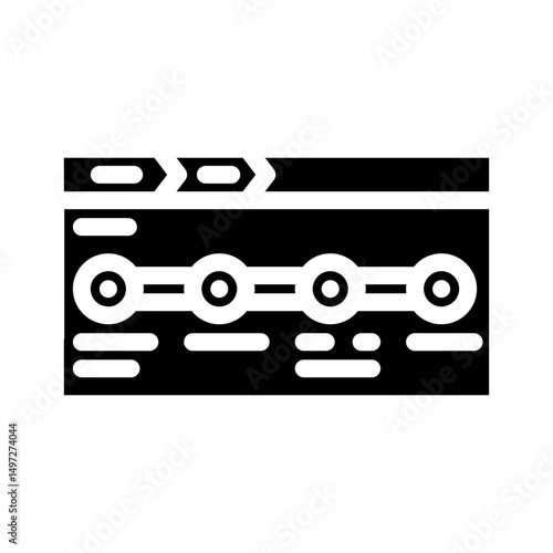 public transport information glyph icon vector illustration