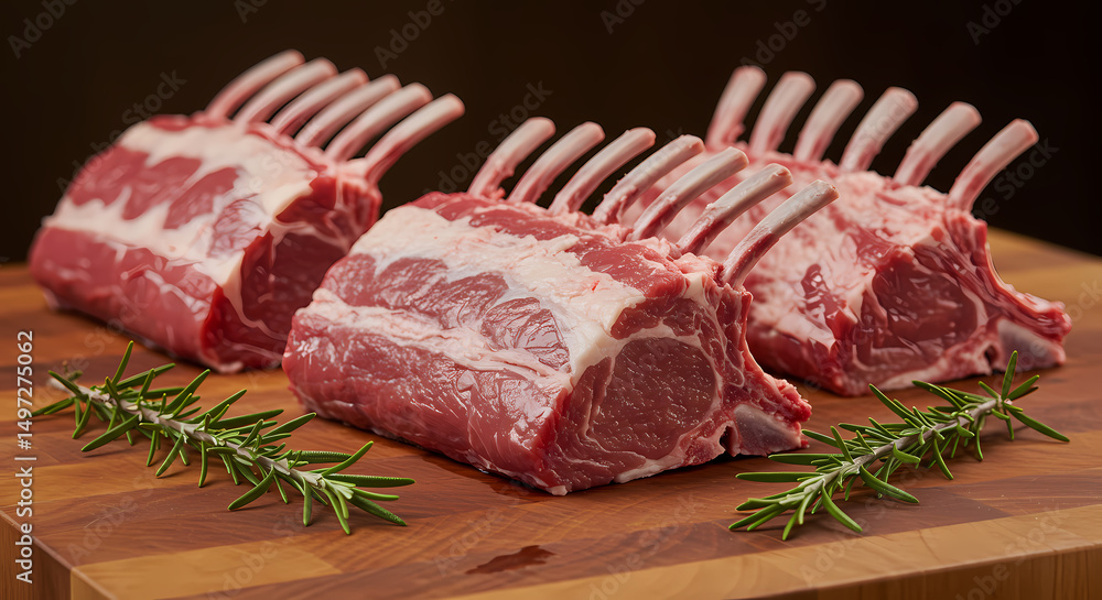 Premium Lamb Rack: Butcher Shop Quality Meat Premium Lamb Rack: Butcher Shop Quality Meat