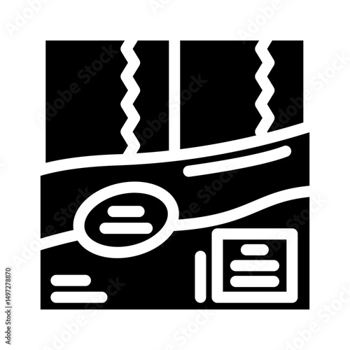 two pack toilet paper glyph icon vector illustration