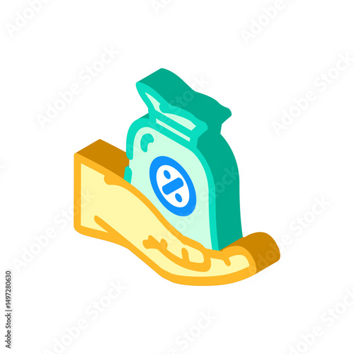 commission payment affiliate program isometric icon vector illustration