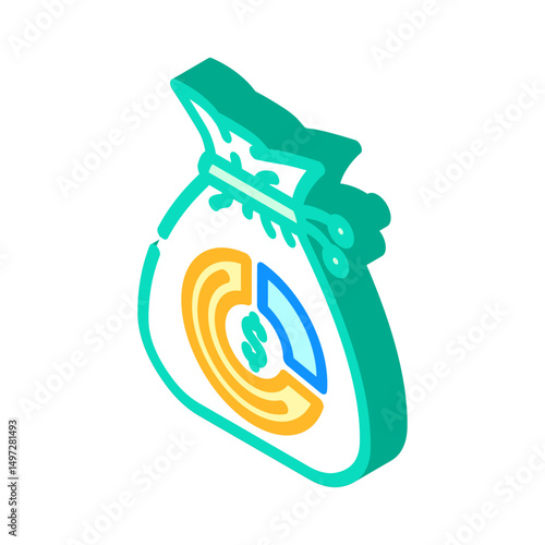 referral earnings affiliate program isometric icon vector illustration