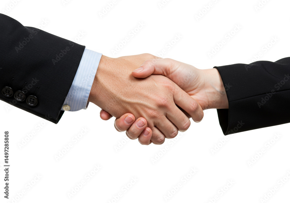 Close up of two hands shaking isolated on a white Close up of two hands shaking isolated on a white