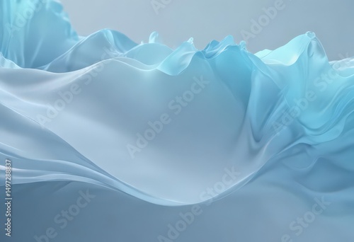 Wallpaper Mural Fluid light blue abstract with subtle gradient, evokes serenity ,  backdrop,  airy Torontodigital.ca