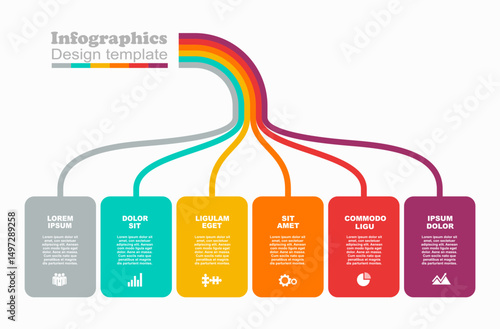 Infographic design template with place for your data. Vector illustration.