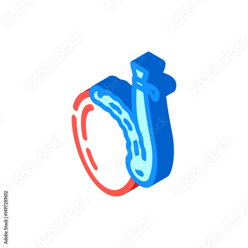 vasectomy urology isometric icon vector illustration
