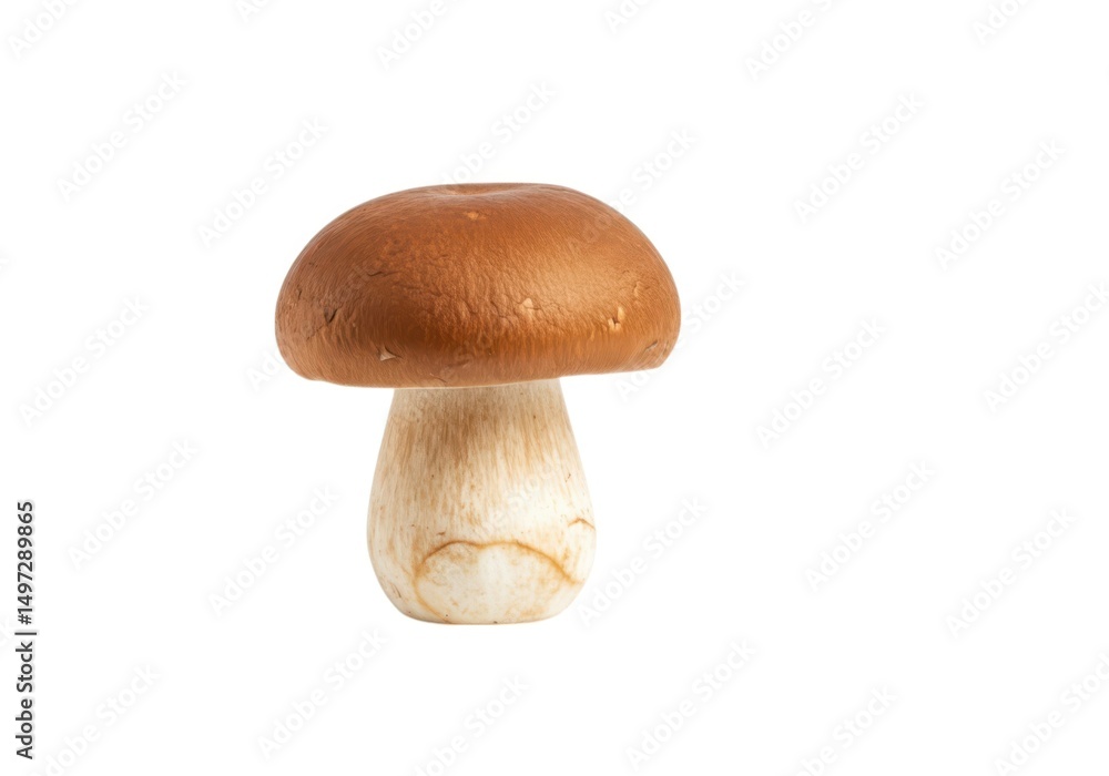 Fototapeta premium Brown mushroom isolated on white background