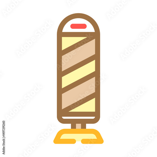 lane dividers highway road color icon vector illustration