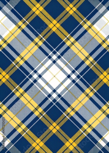 blue and yellow plaid pattern