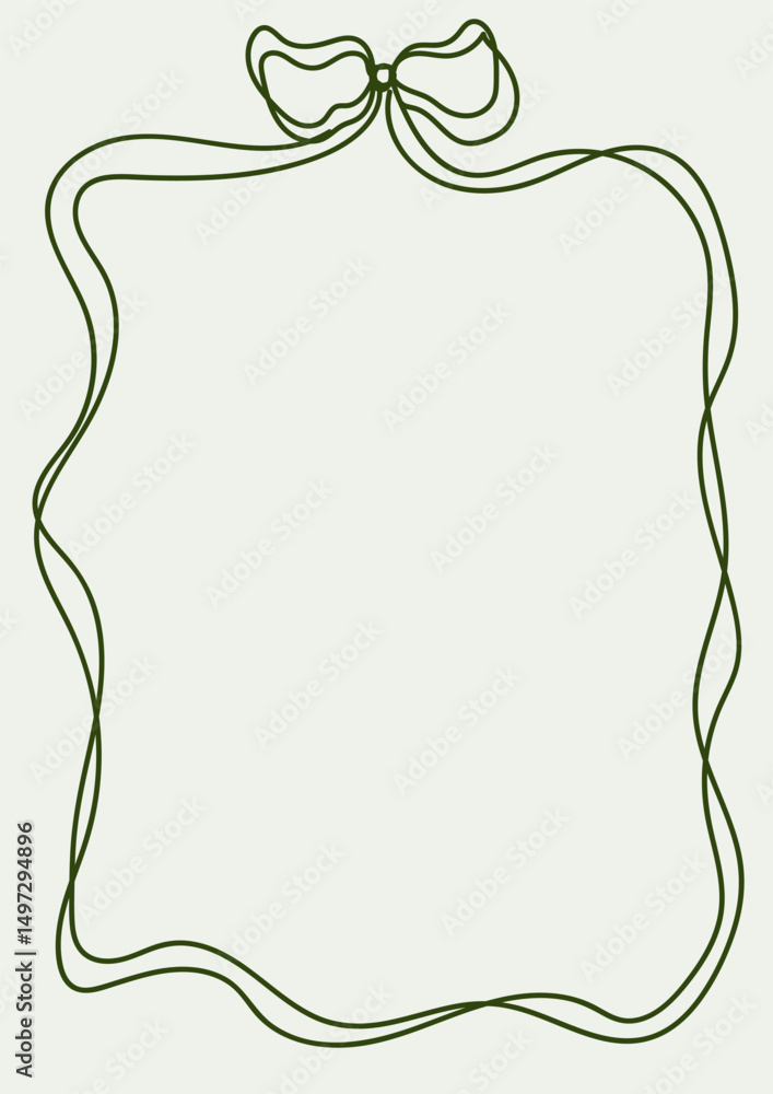 Aesthetic Hand Drawn Whimsical Ribbon And Bow Rectangular Outlined Frame For Restaurant Menu Dinner Wedding Birthday Invitations Or Posters Isolated Vector Design Aesthetic Hand Drawn Whimsical Ribbon And Bow Rectangular Outlined Frame For Restaurant Menu Dinner Wedding Birthday Invitations Or Posters Isolated Vector Design
