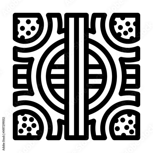 junction highway road line icon vector illustration