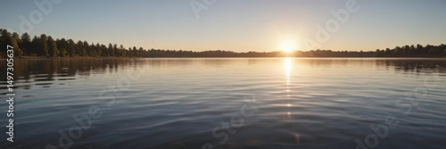 Wallpaper Mural Sun-kissed water, gentle ripples shimmer across a calm lake surface ,  serenity,  river,  bright Torontodigital.ca