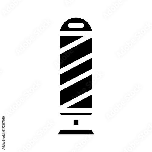 lane dividers highway road glyph icon vector illustration