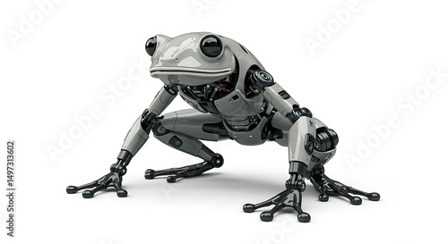 Robotic frog robot animal mechanical amphibian technology machine automation artificial intelligence ai frog