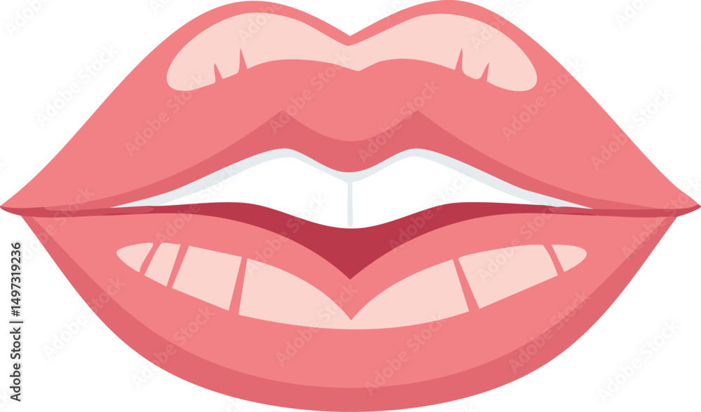 illustration of lips illustration of lips
