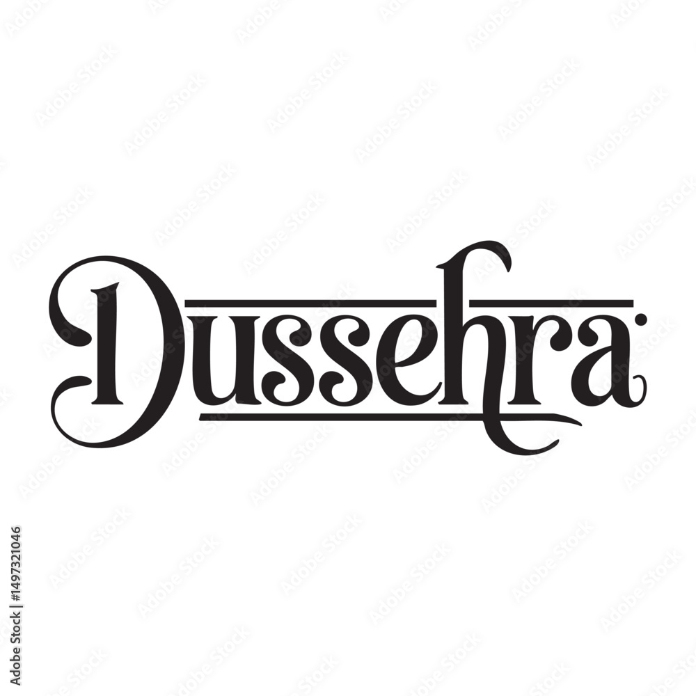 dussehra hand lettering typography dussehra hand lettering typography