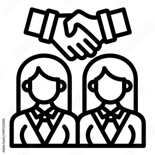 Business People  Icon Element For Design	