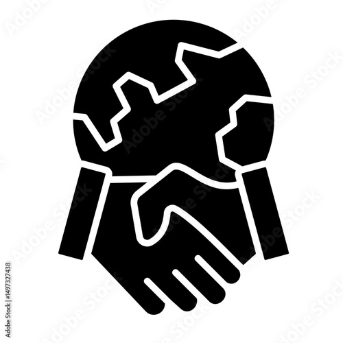Handshake  Icon Element For Design	