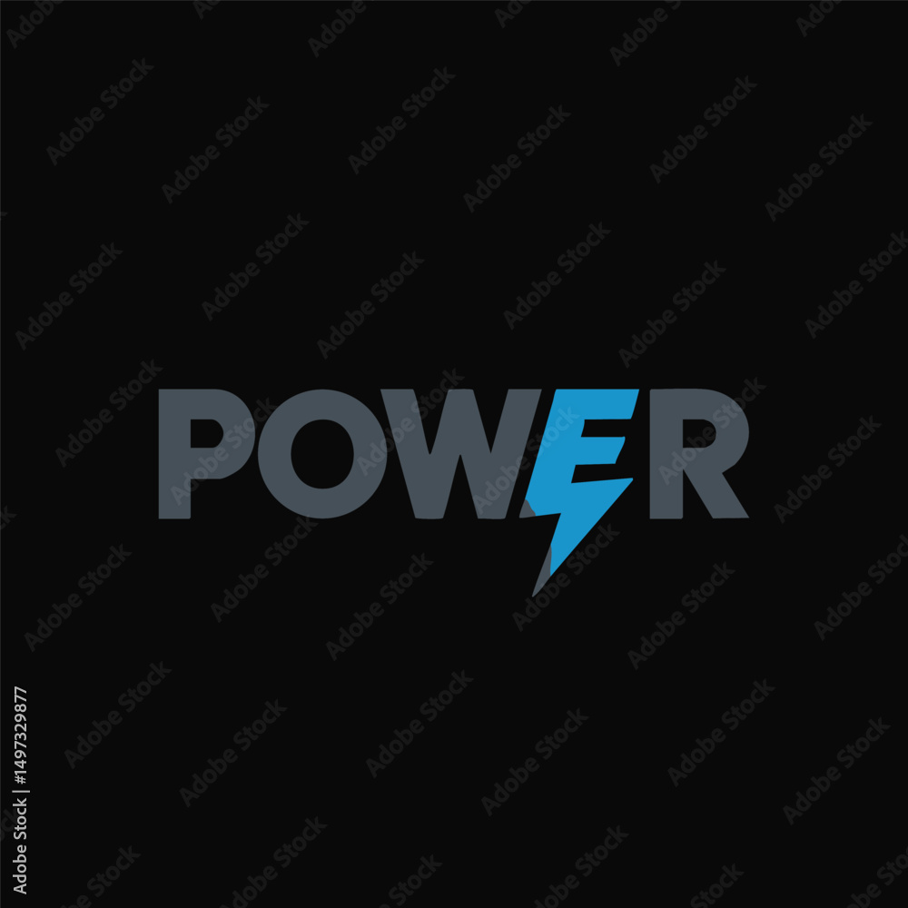 Fototapeta premium power logo