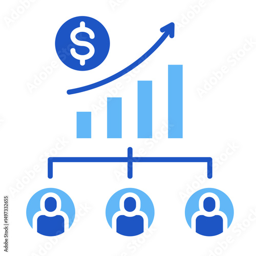 Profit Sharing  Icon Element For Design	