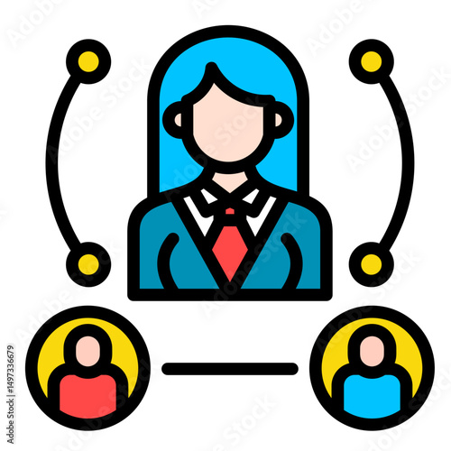 Executive Team  Icon Element For Design	