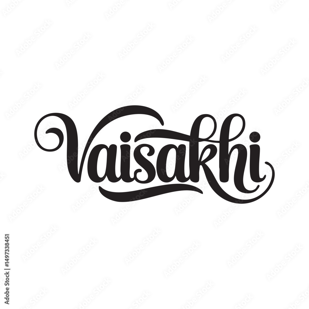 vaisakhi hand lettering text design vaisakhi hand lettering text design