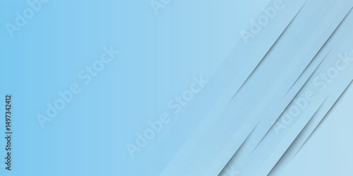 Wallpaper Mural Abstract minimalist banner background, pastel colorful, blue and white gradations. Circle effect style geometric  modern art Torontodigital.ca