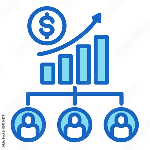 Profit Sharing  Icon Element For Design	