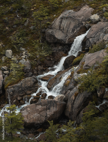 Cascada en patagonia argentina el chalten