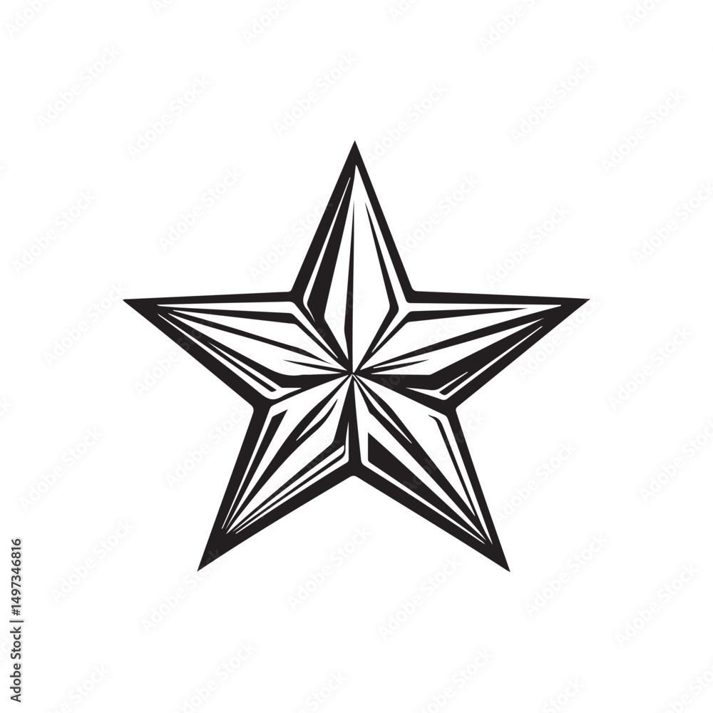 Obraz premium Vector pattern design with star motif that can be used as background, wallpaper isolated on white background.
