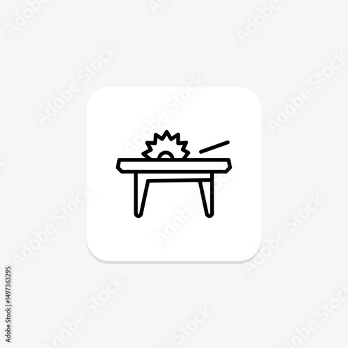 Table Saw, vector, pixel perfect, illustrator file