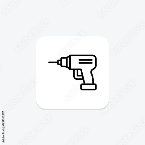 Power Drill, vector, pixel perfect, illustrator file