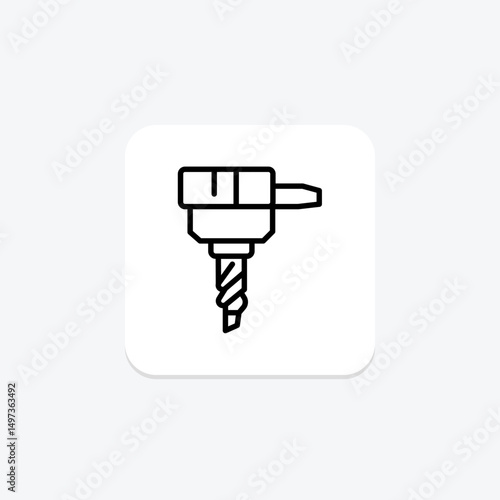 Drill Bit, vector, pixel perfect, illustrator file