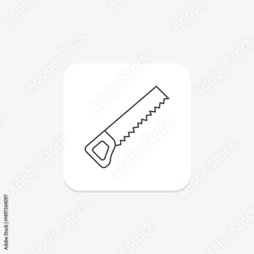 Hacksaw, vector, pixel perfect, illustrator file