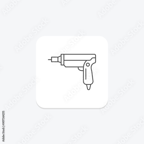Nail Gun, vector, pixel perfect, illustrator file