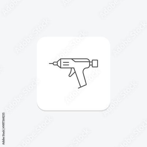 Glue Gun, vector, pixel perfect, illustrator file