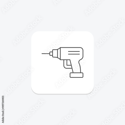 Power Drill, vector, pixel perfect, illustrator file