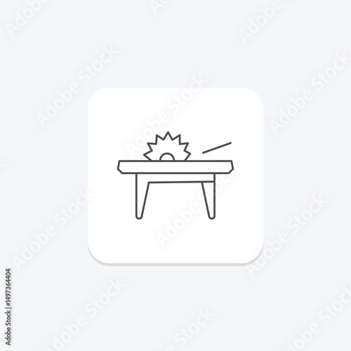 Table Saw, vector, pixel perfect, illustrator file