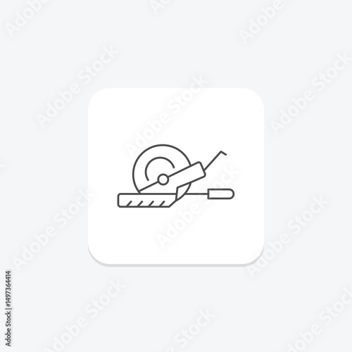 Miter Saw, vector, pixel perfect, illustrator file