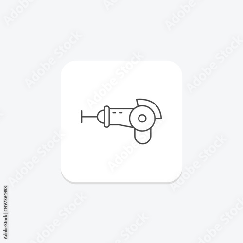 Angle Grinder, vector, pixel perfect, illustrator file