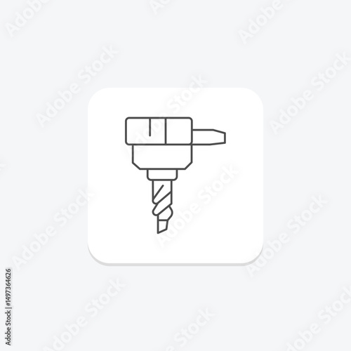 Drill Bit, vector, pixel perfect, illustrator file