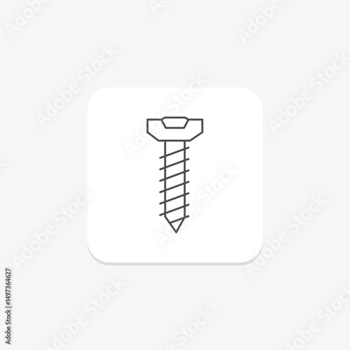 Screw, vector, pixel perfect, illustrator file