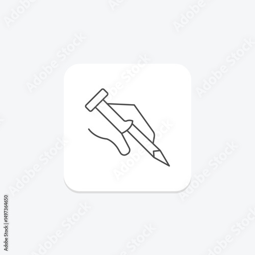 Nail, vector, pixel perfect, illustrator file